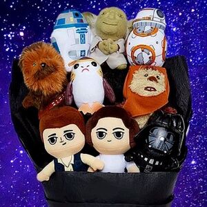 NEW Star Wars 9 plush characters "Bouquet" in box; great father’s Day Gift!